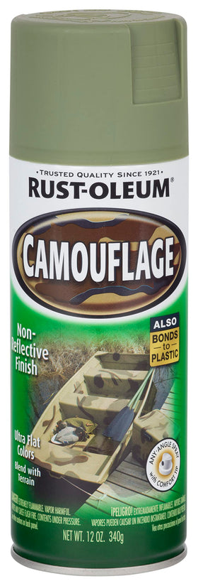 Rust-Oleum camouflage spray kit for outdoor use supports quick concealment on gear