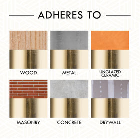 Rust-Oleum Specialty Metallic Spray Gold on metal adds ultra-bright shine for frames.