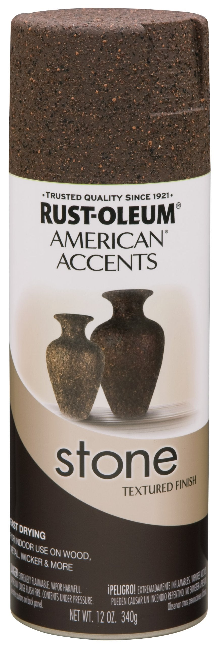 Rust-Oleum Stone Creations Spray textures stone-look on wood for decorative durability.