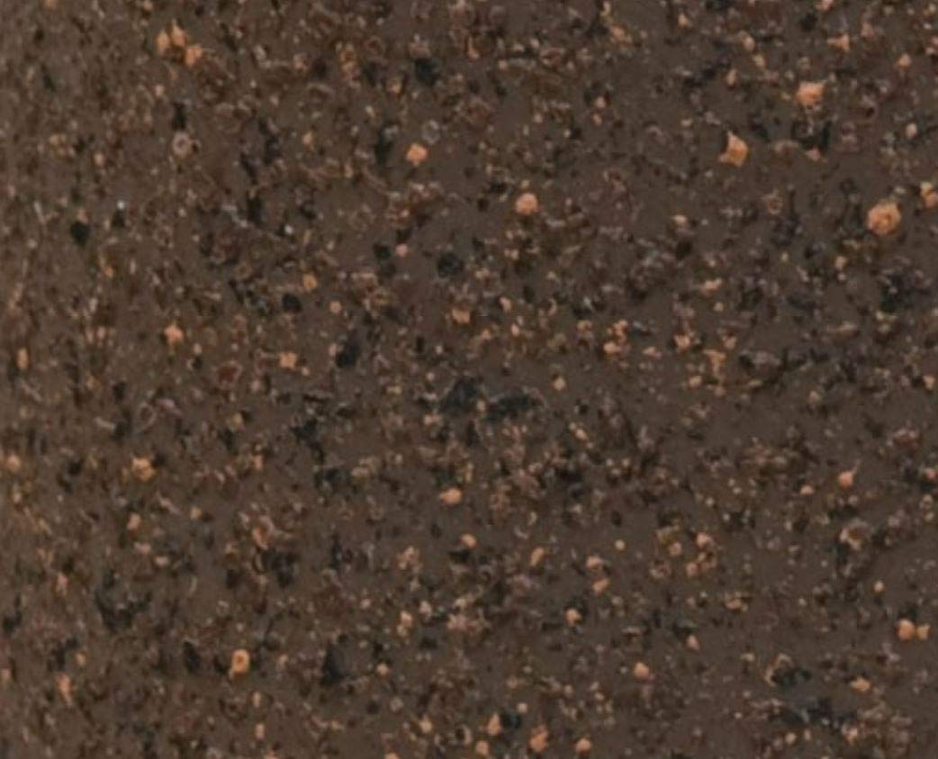 Rust-Oleum Stone Creations Spray applied to metal creates a natural stone effect.