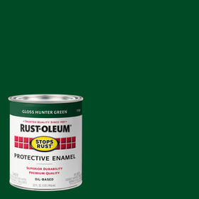 Rust-Oleum Stops Rust quart can shows durable enamel for metal protection