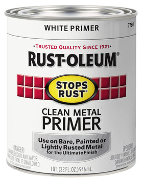 Rust-Oleum Stops Rust Clean Metal Primer bottle ready for metal prep and rust protection.