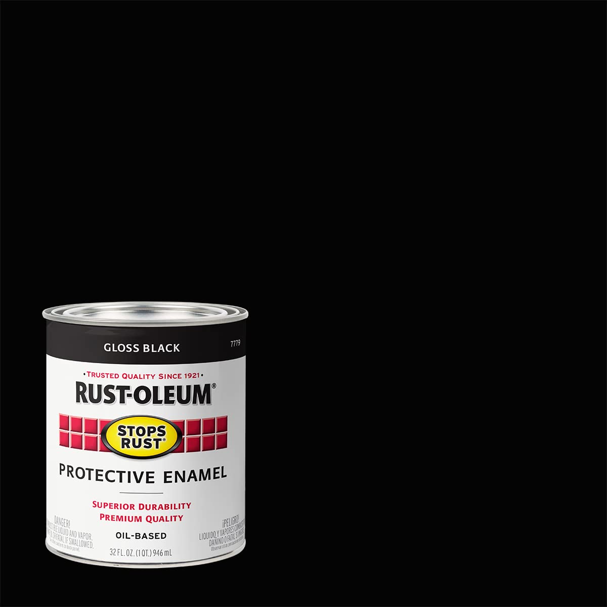 Stops Rust formula shown covering up to 90 sq ft per quart