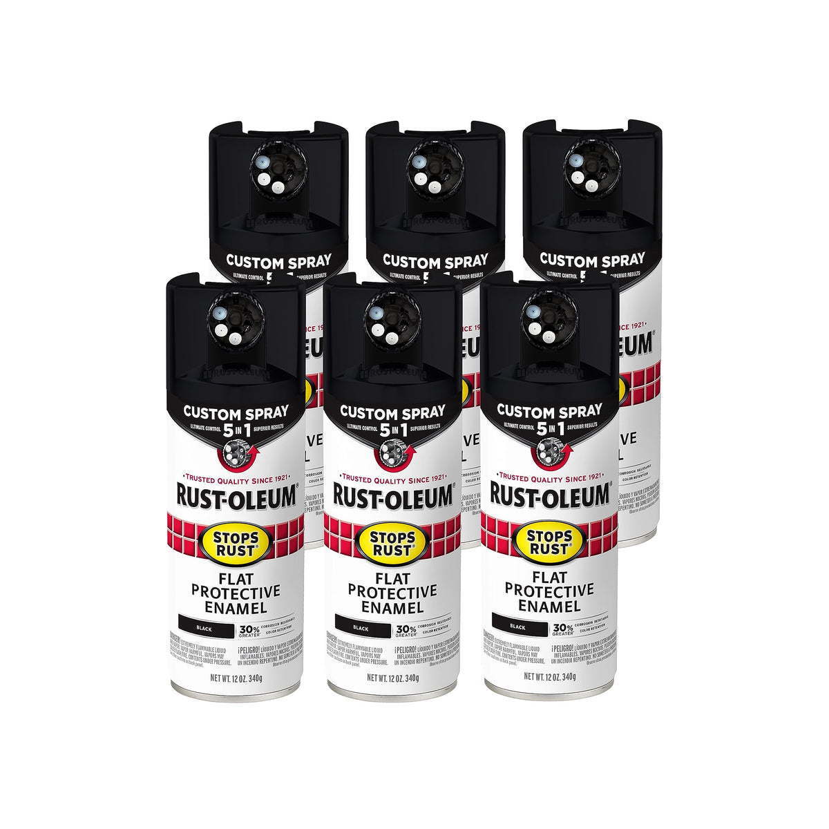 Rust-Oleum Stops Rust 5-in-1 dial enables versatile control for multiple surfaces