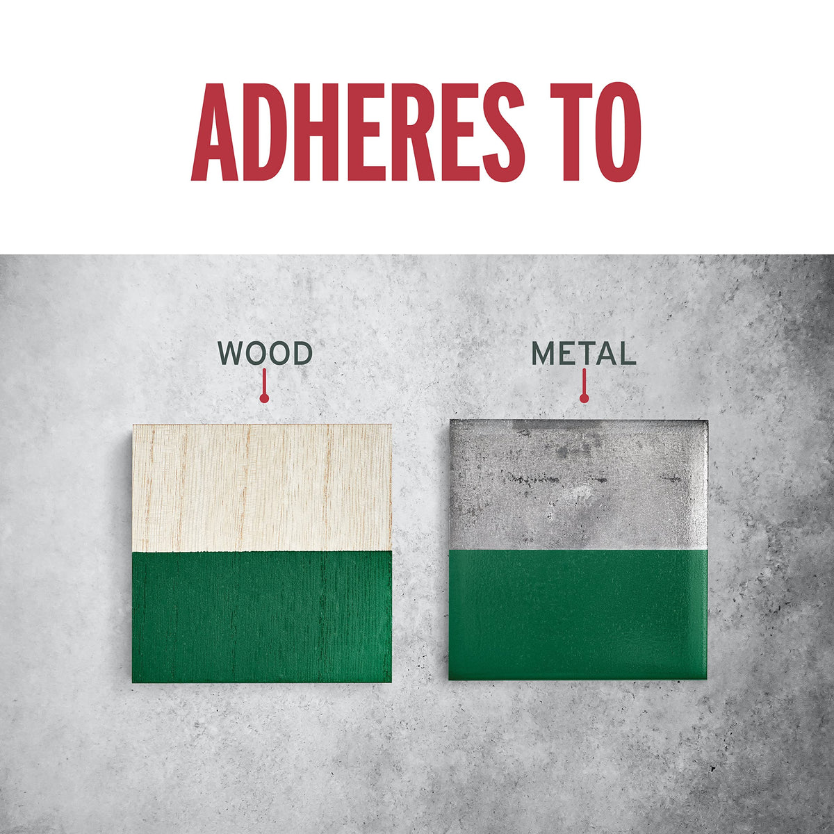 Coated surface showing 2-4 hour dry-to-touch timing for quick projects