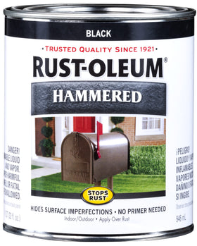 Rust-Oleum Stops Rust Hammered Finish bottle shows durable protection for metal surfaces