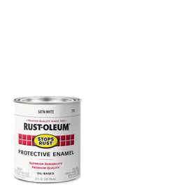 Rust-Oleum Stops Rust protective enamel on can is ideal for indoor and outdoor use.