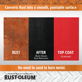 Rust-Oleum Stops Rust Rust Reformer exterior interior use on metal.