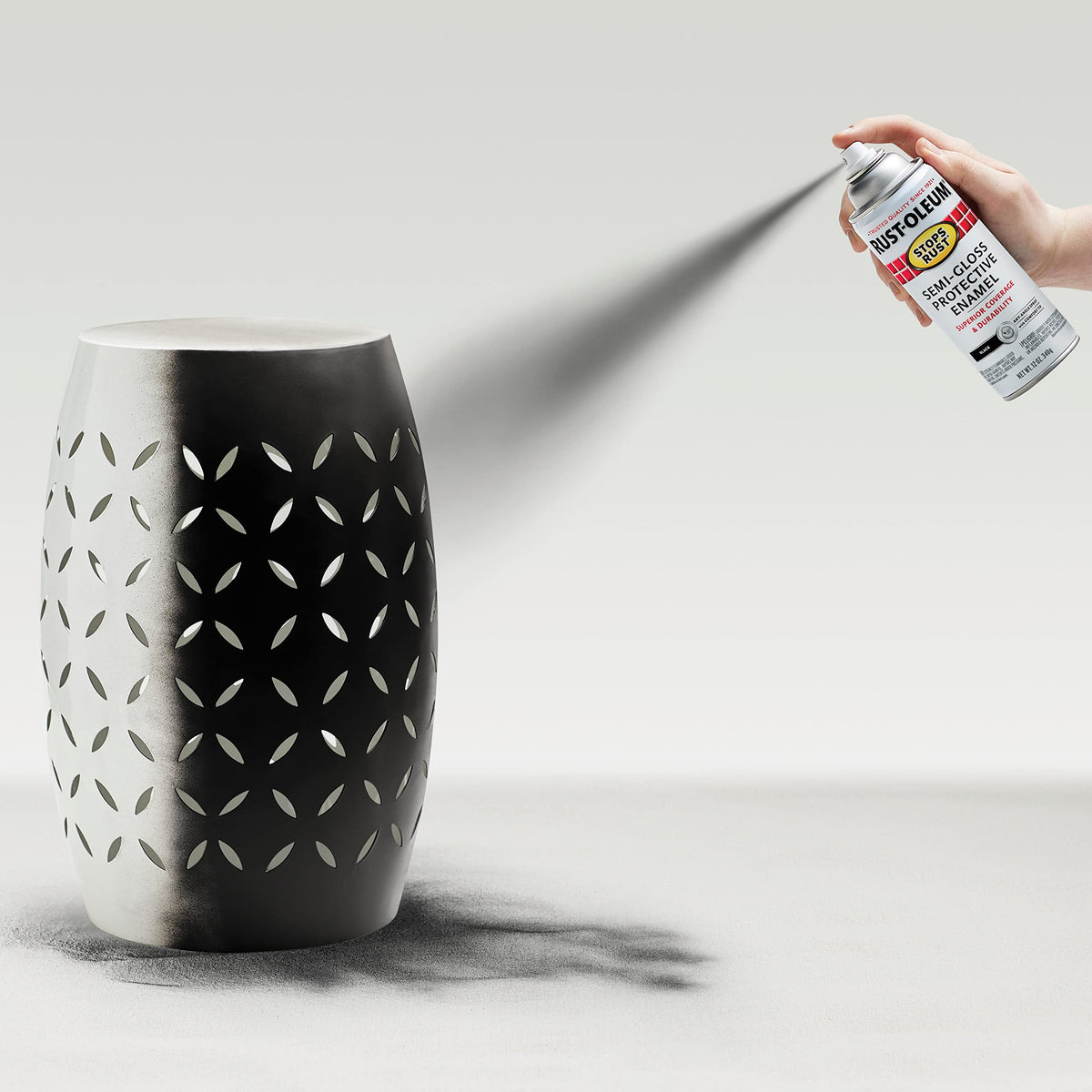 Rust-Oleum Stops Rust resists fading, chipping, and abrasion after application.