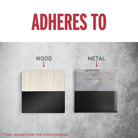 Metal surface protected with Rust-Oleum Stops Rust coating