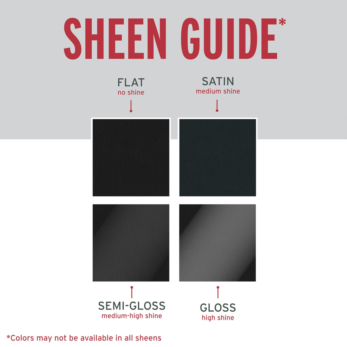 Satin finish delivers a low-sheen look with durable protection