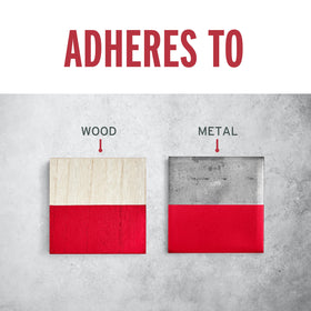 Coverage up to 40 sq ft per can on a Sunrise Red project