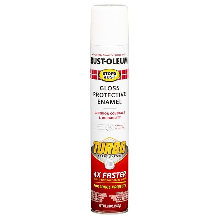 Gloss finish adds bright shine with durable rust protection