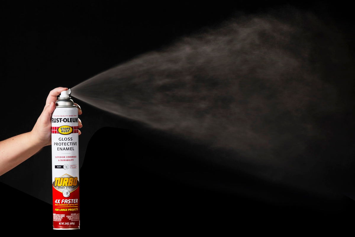 Rust-Oleum Stops Rust Turbo Spray System nozzle for fast, even coverage on large projects