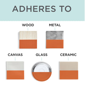 Rust-Oleum Terracotta Chalked one-coat coverage enables fast updates