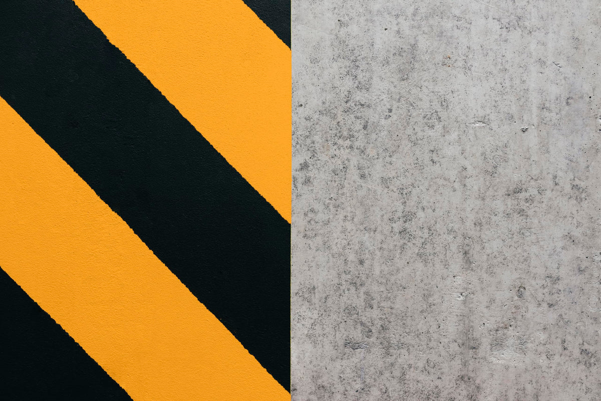 Rust-Oleum traffic yellow striping paint delivering durable lines on surfaces
