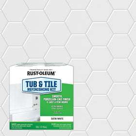Rust-Oleum kit parts A and B labeled, ready to mix for a durable finish.