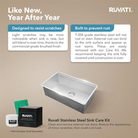 Ruvati RVH8300 fits 36-inch base cabinets in layouts
