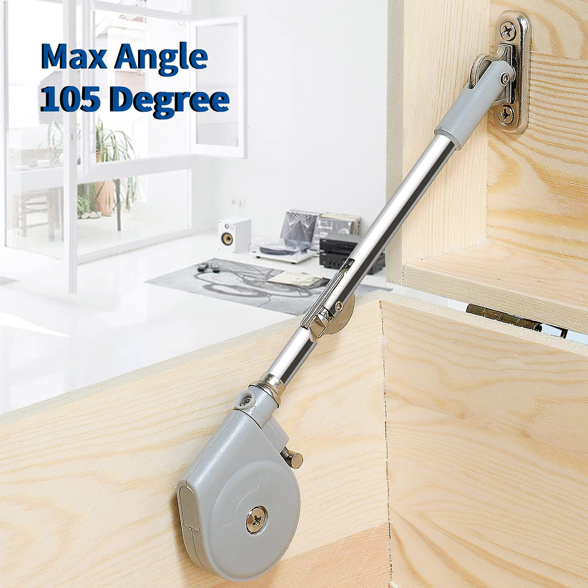 RUYUFE lid stay supports left or right mounting for versatile install.