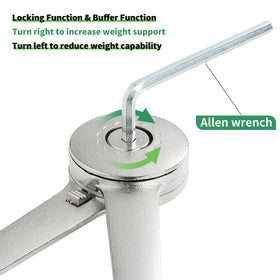 RUYUFE lid support hinge mounted on cabinet side for quiet operation