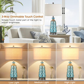 Ruzectt touch-dimmable lamps offer easy brightness control at a glance.