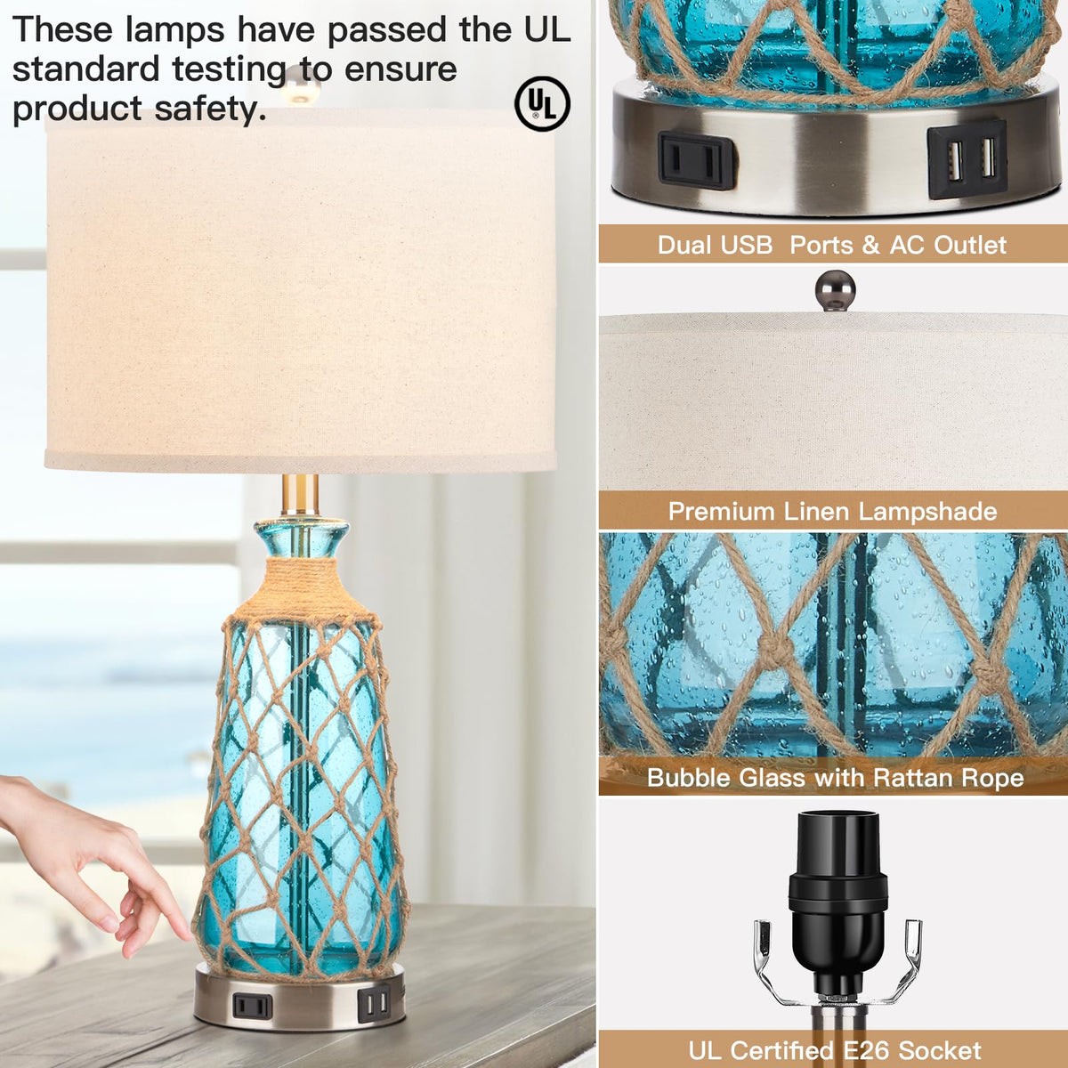 Ruzectt pair is ideal for bedrooms or living rooms.