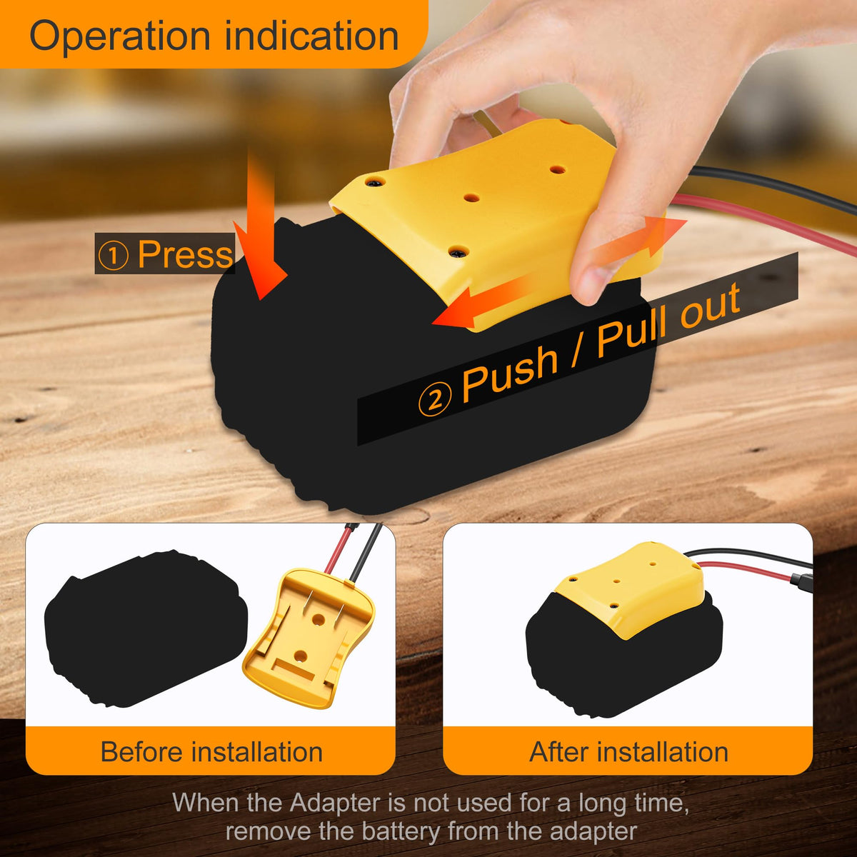 Durable ABS plastic construction of RVBOATPAT adapter withstands bumps and moisture.