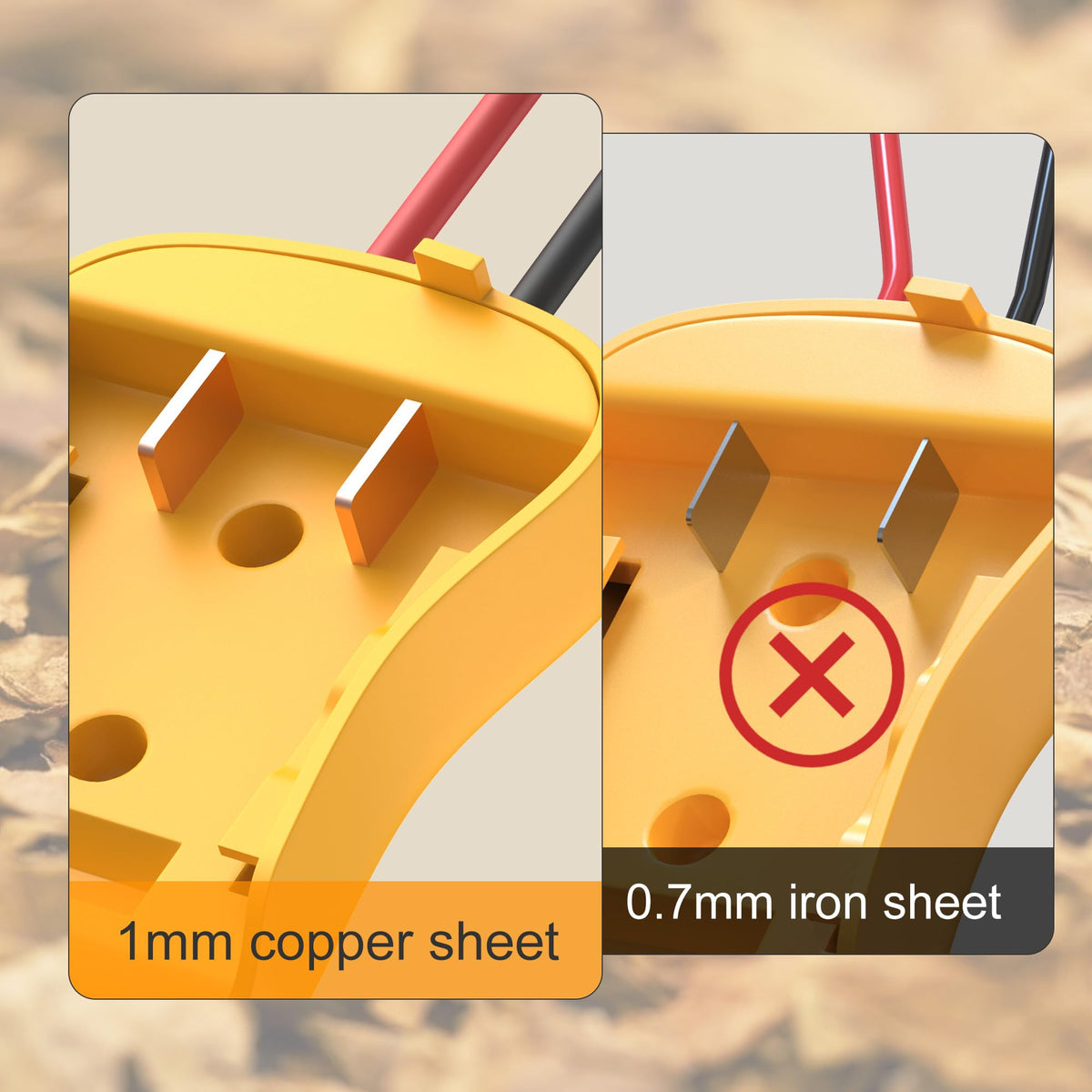 Easy insertion of a battery into the RVBOATPAT adapter's groove for quick setup.