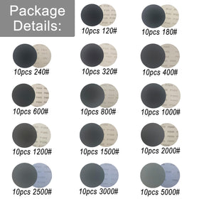 Rvetol 3-inch sanding discs, 240-400 grit, ideal for finishing and deburring