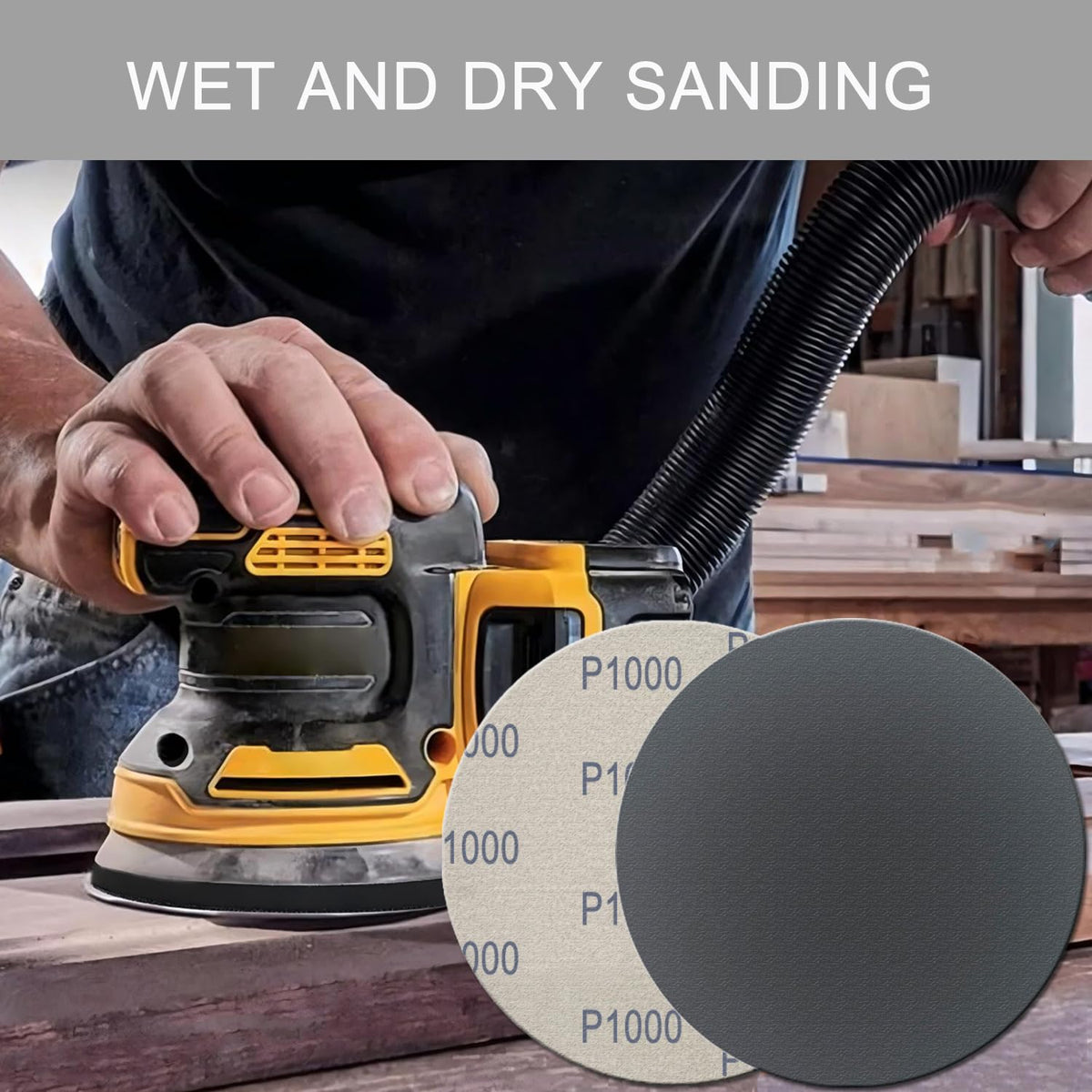 Rvetol 2000-grit disc helps remove haze and smooth edges.