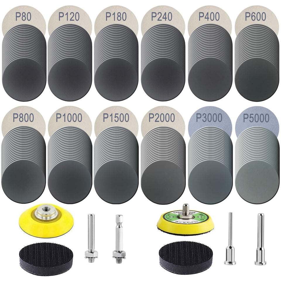 Rvetol 240Pcs 2-inch sanding discs set for versatile finishes.