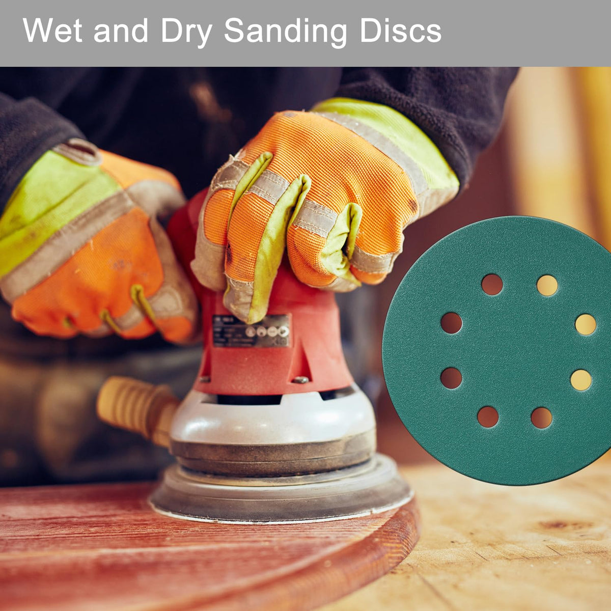 Rvetol 5-inch 8-hole sanding disc 2000 grit for final polish