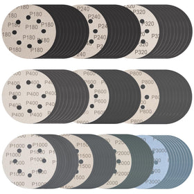 Rvetol 5-inch sanding discs pack front view for versatile grit options