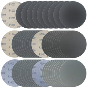 Rvetol 6-inch wet/dry sanding disc in action for versatile prep on auto, wood, and metal.