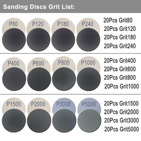 Rvetol sanding discs with hook-and-loop backing for quick changes.