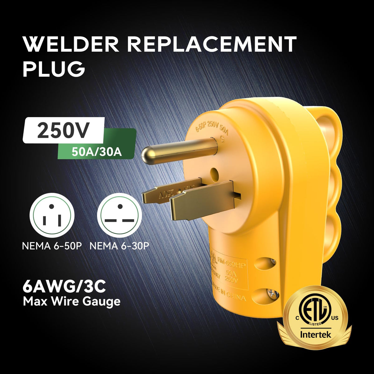 RVGUARD 6-50P plug in use demonstrates easy welding setup compatibility.