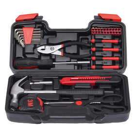 RVOGJP 39-piece tools kit in a closed hard case for organized storage