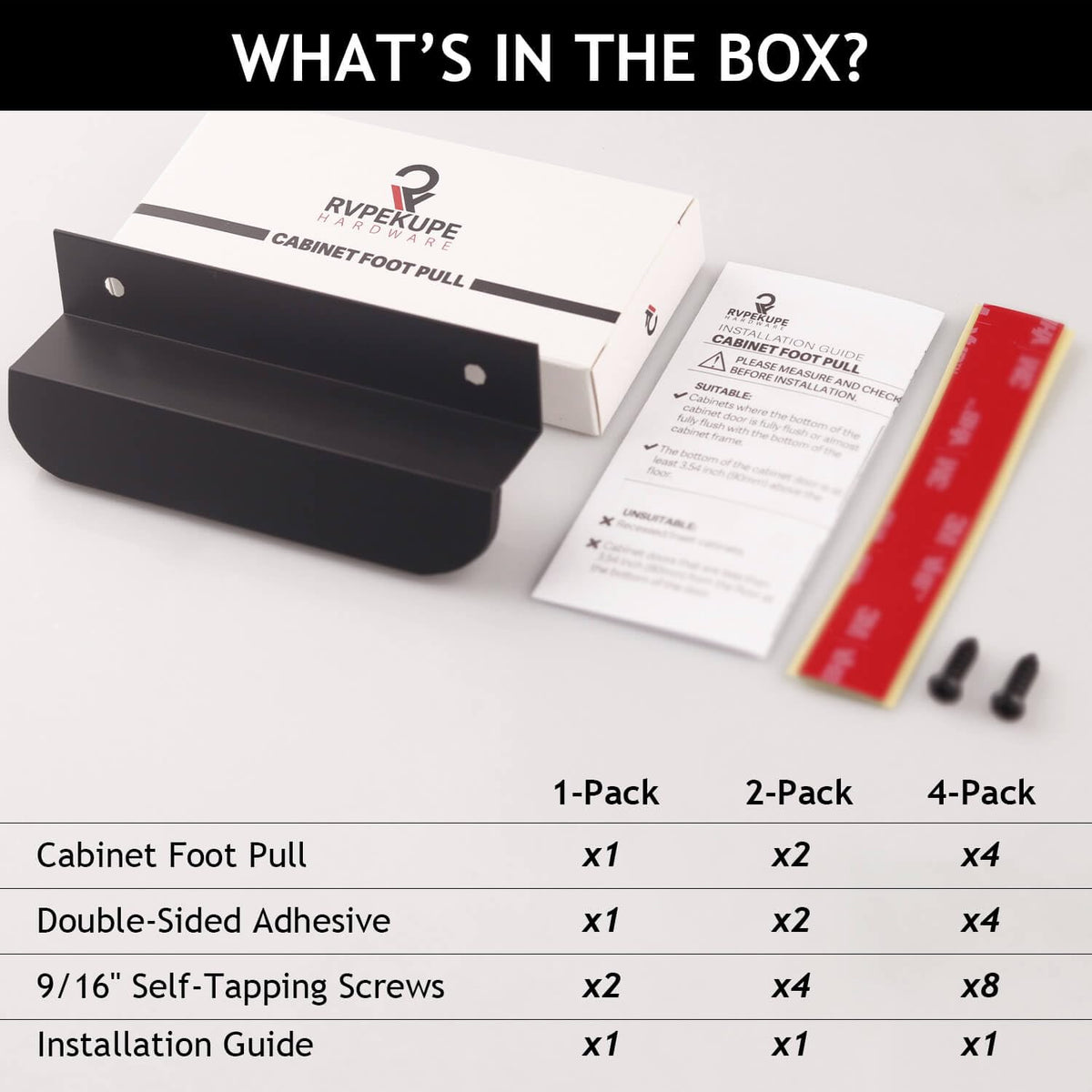 RVPEKUPE two mounting options improve versatility in the kitchen