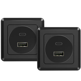 RVSPARK USB outlet front face for RV with reliable charging in tight spaces