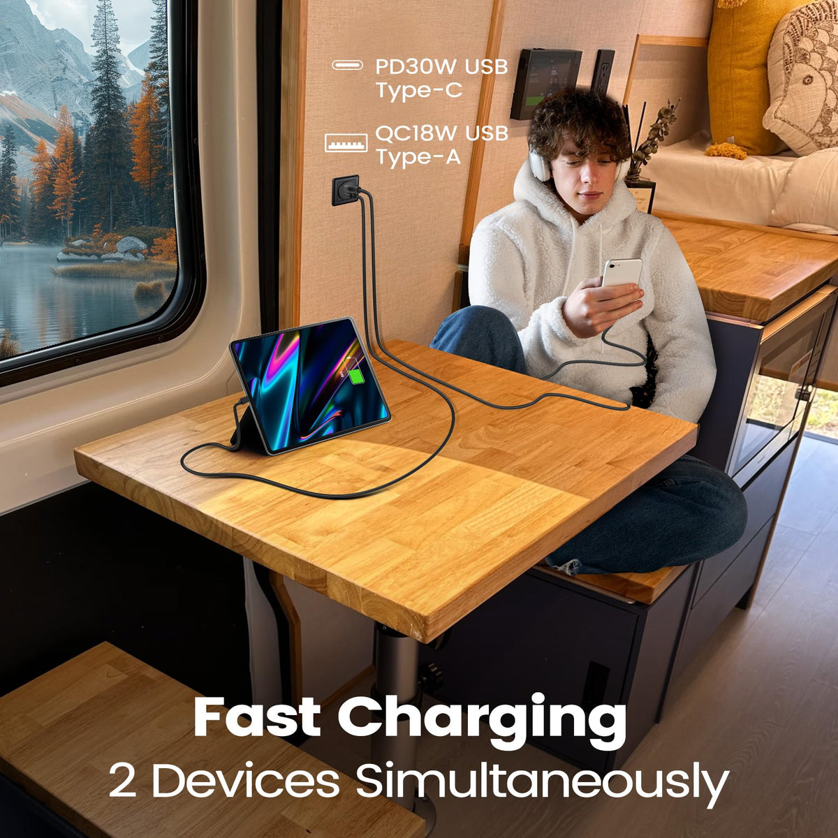 RVSPARK USB outlet QC3.0 18W USB-A quick charging for accessories