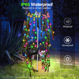 RWNXKARN easy-install solar lights require no wiring for quick setup