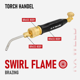 RX WELD hose and handle setup for steady handling and quick adjustments.