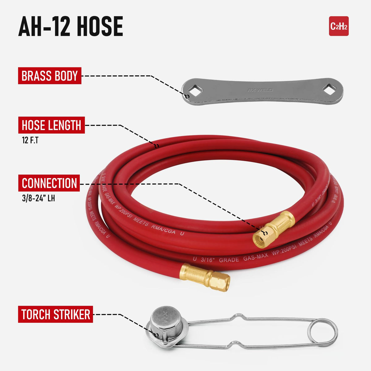 RX WELD quick-disconnect enables fast tip changes on site.
