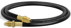 RX WELD argon hose, 5ft, brass nut ends, direct regulator connection for MIG/TIG