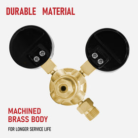 RX WELD brass regulator body built for durable use