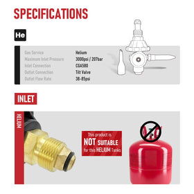 RX WELD brass and rubber regulator assembly built for durability