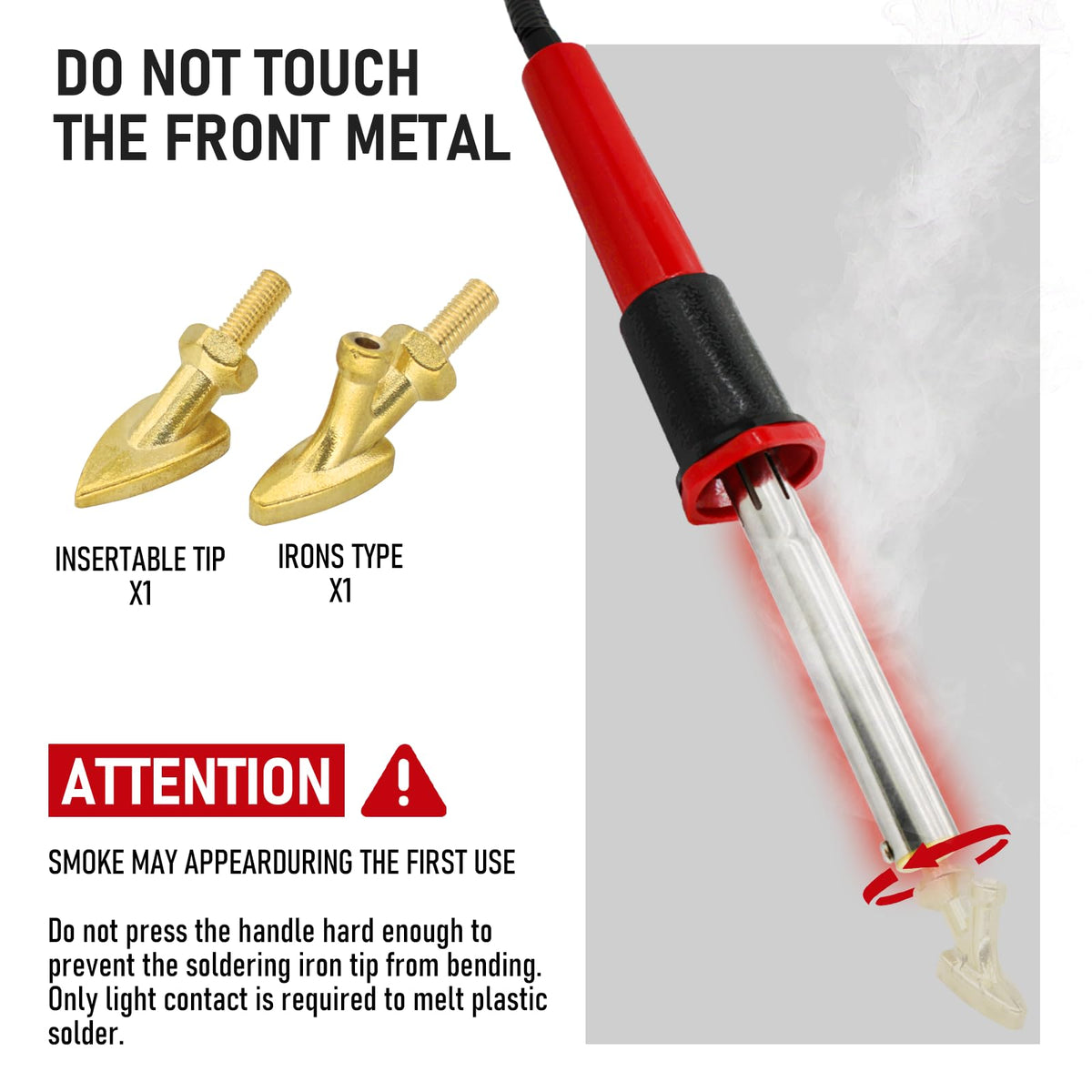 RX WELD in-use welding action repairing a plastic crack