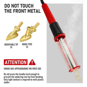 RX WELD in-use welding action repairing a plastic crack
