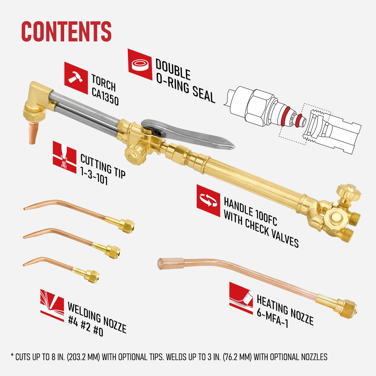 RX WELD welding nozzle provides focused heat for strong joints and neat welds.