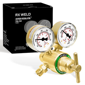 RX WELD oxygen regulator inlet CGA-540 for secure welding gas setup